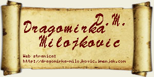 Dragomirka Milojković vizit kartica